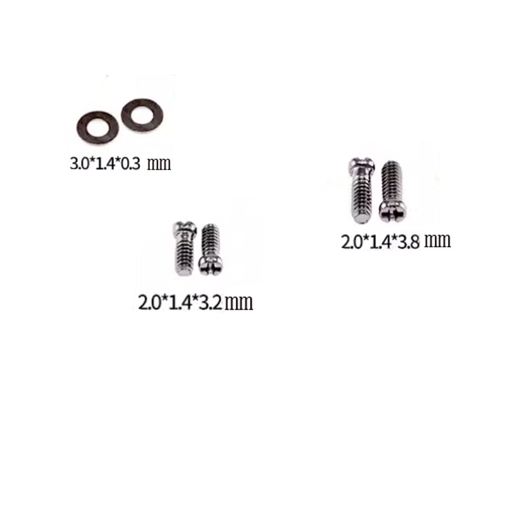 Eyeglasses repair screws and washers for frames and sunglasses