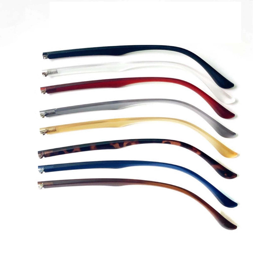 DIY eyeglasses frame replacement with temple arms