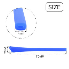 White silicone eyeglass temple tips anti-slip