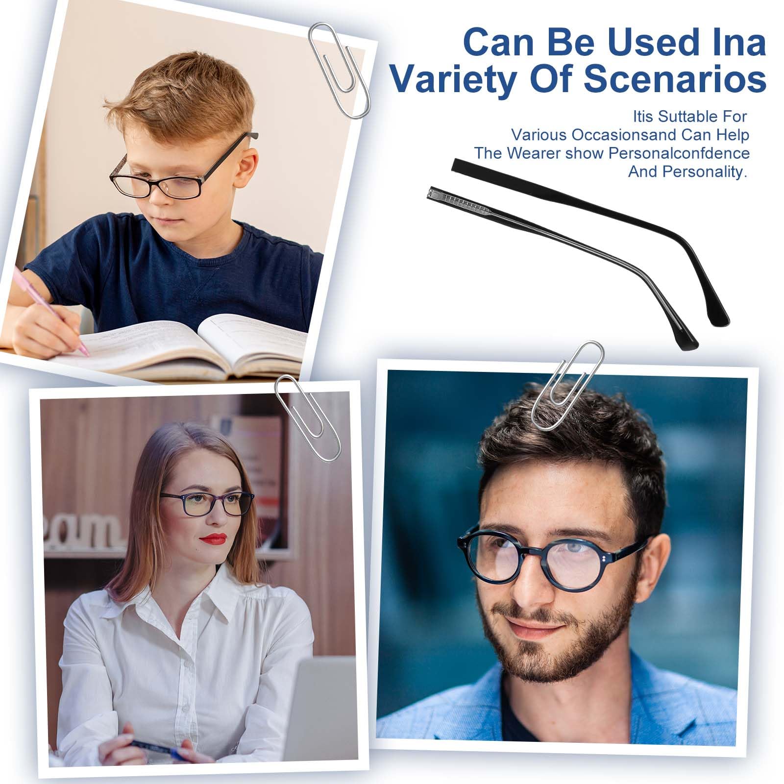 Glasses temple length 5.51 inches