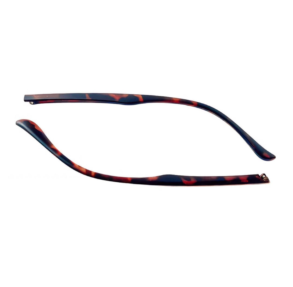 TR90 glasses temple arms replacement in tortoiseshell with screws