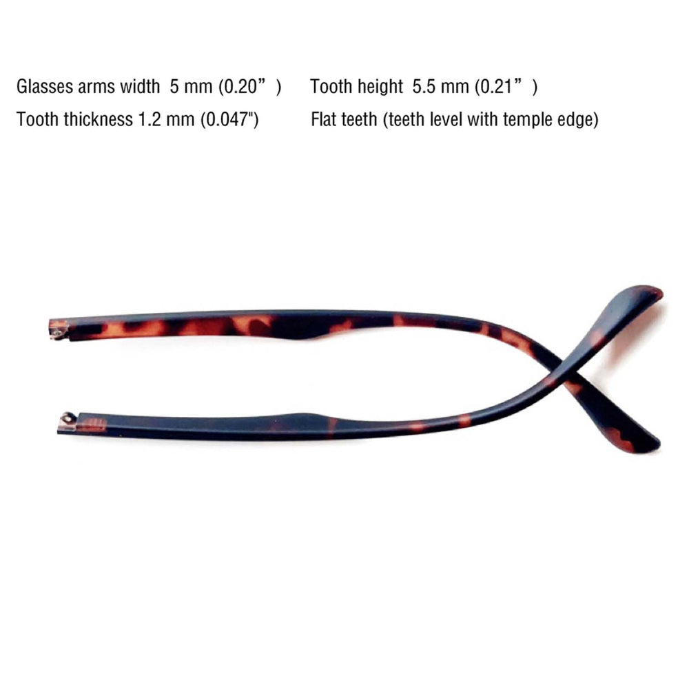 DIY temple arms kit for glasses including screws and screwdriver