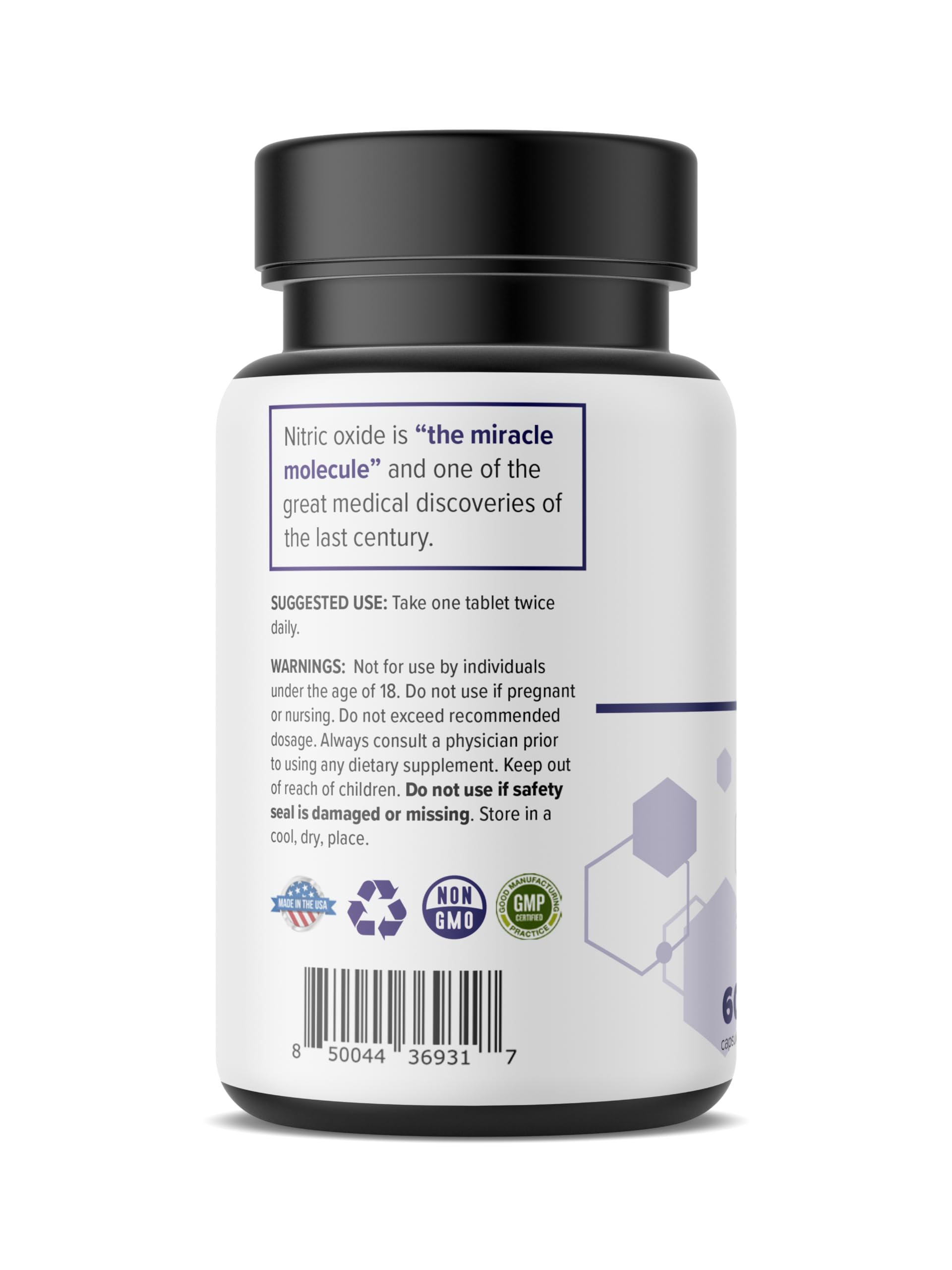 Close-up of Glaucomol Miracle label