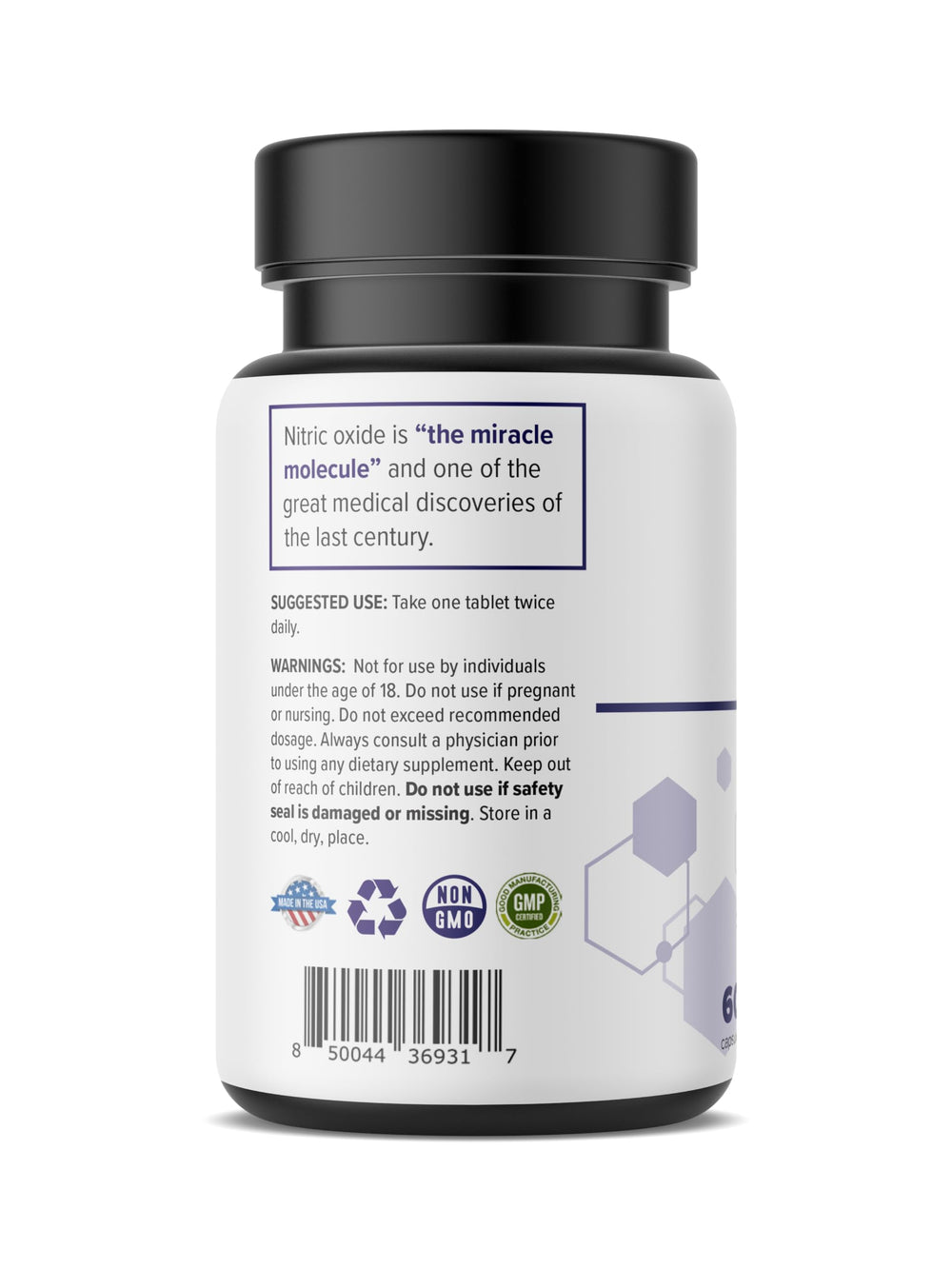 Close-up of Glaucomol Miracle label