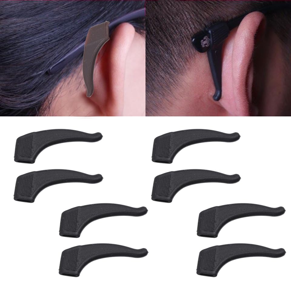Soft silicone eyeglass ear pad detailed texture