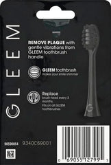 GLEEM toothbrush head attachment fitting onto handle