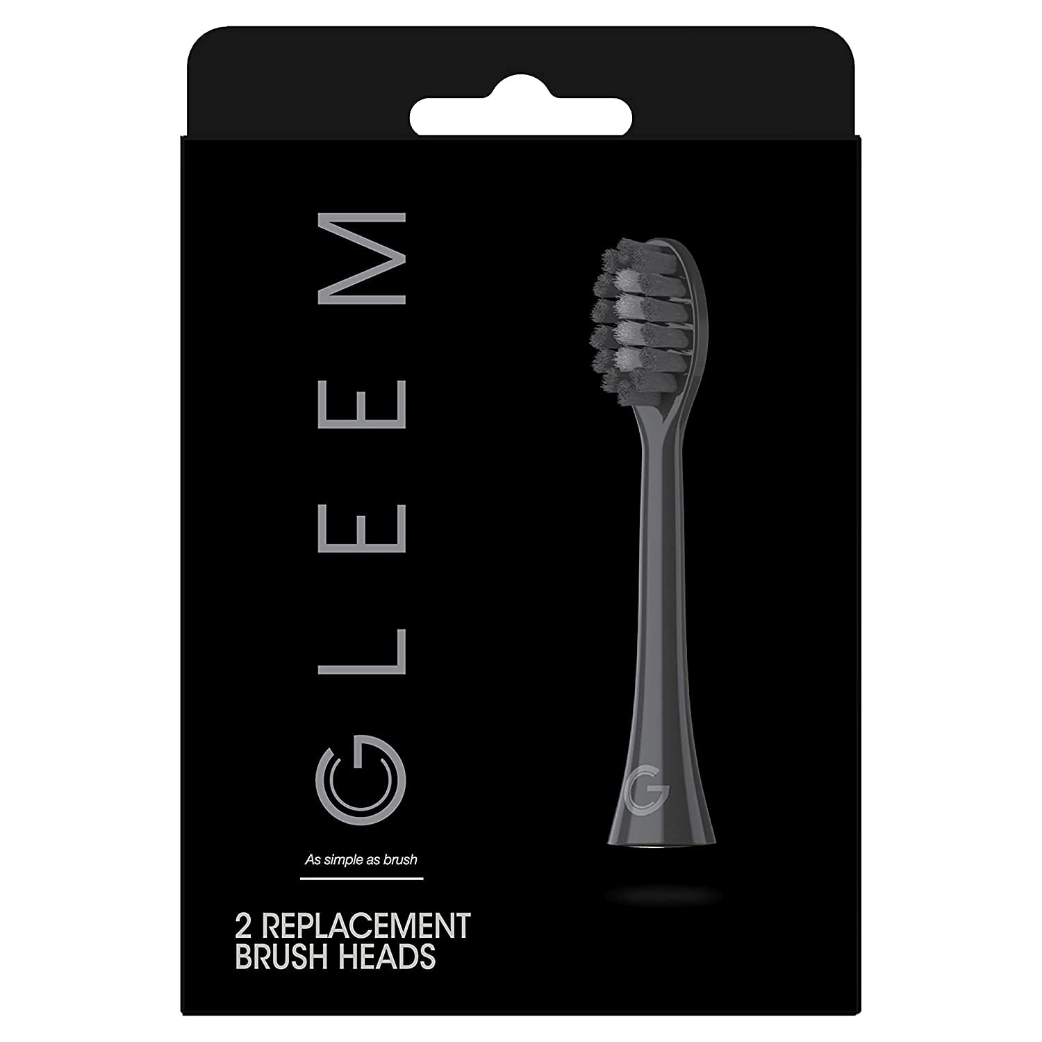 Gleem replacement brush head with logo detail
