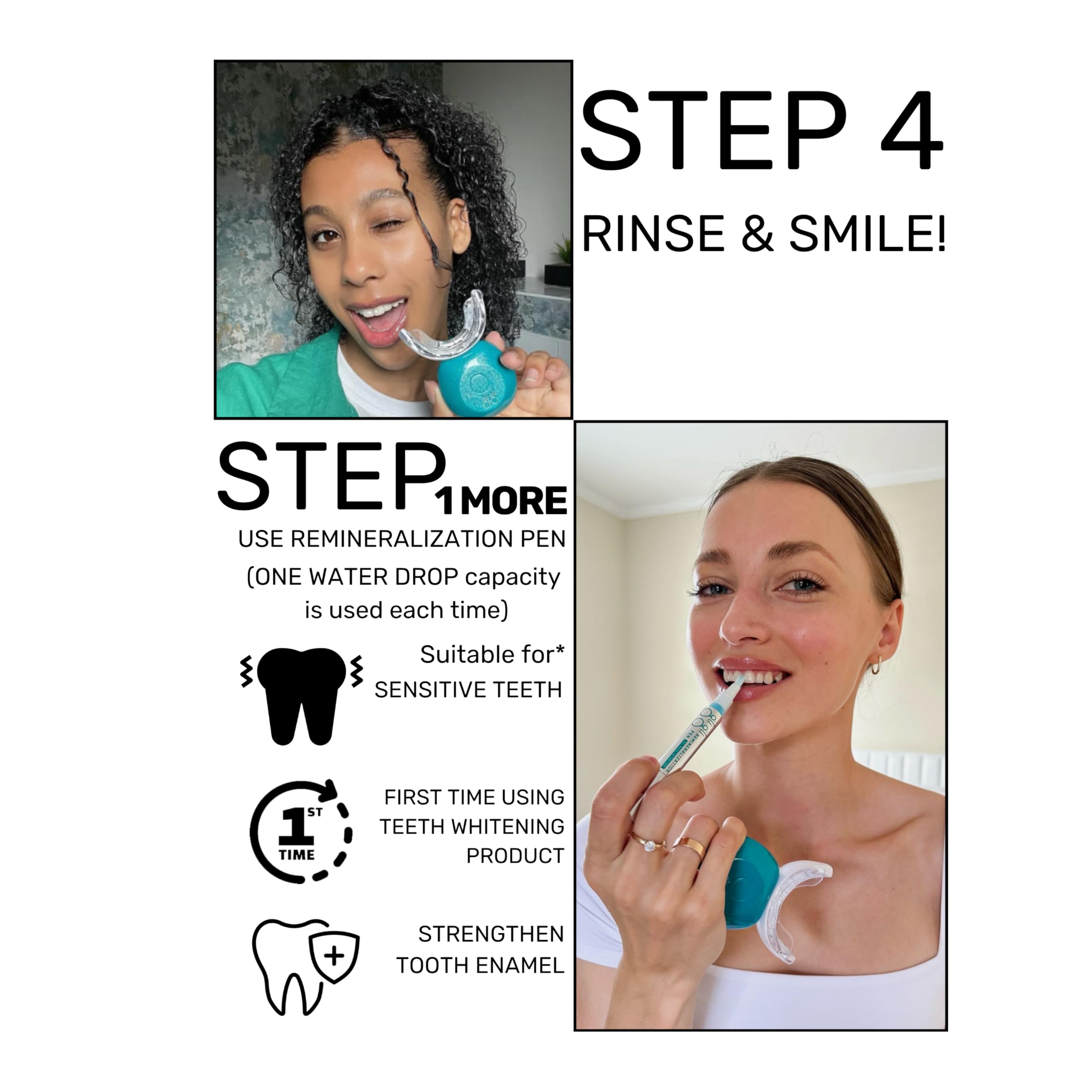 Remineralization pen included for enamel care