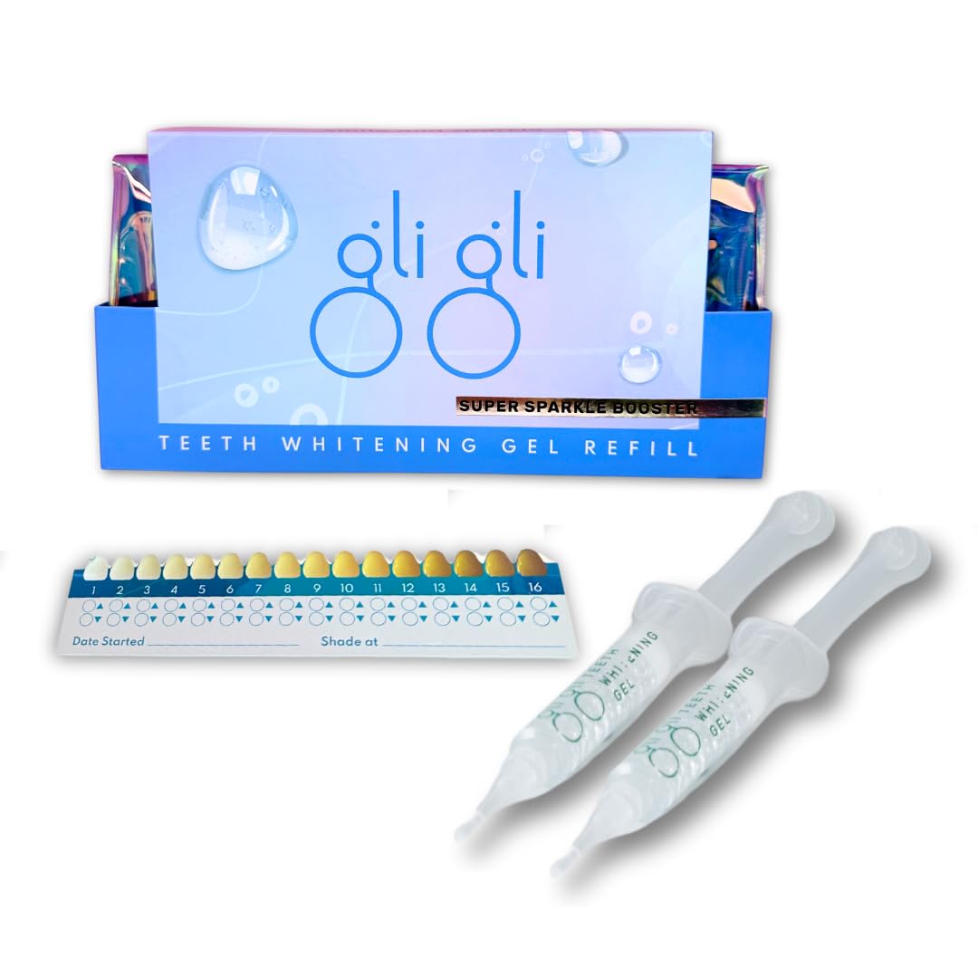 Two 5ml syringes of 6% hydrogen peroxide whitening gel (refill pack)