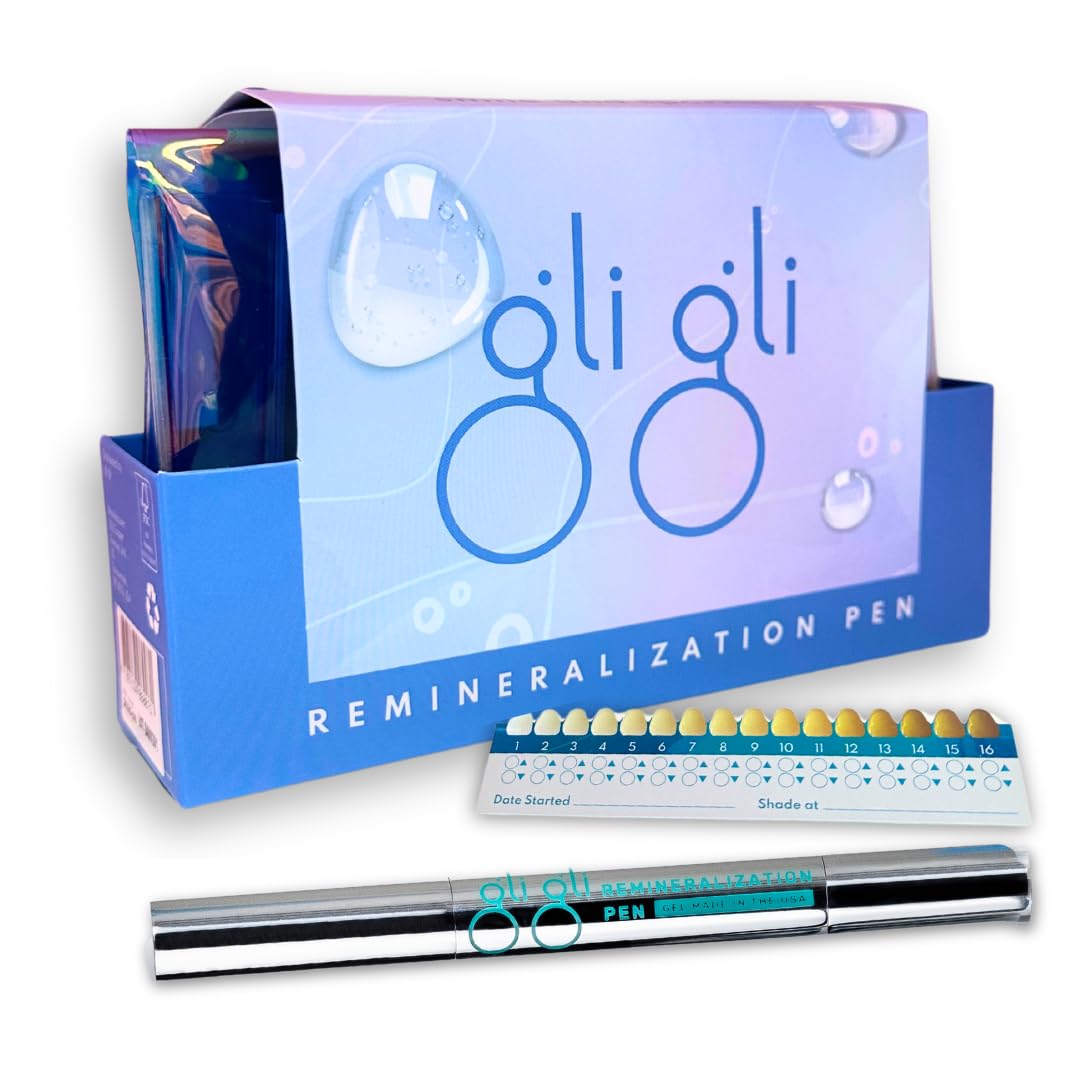 Box packaging for gli gli Remineralization Gel with shade guide