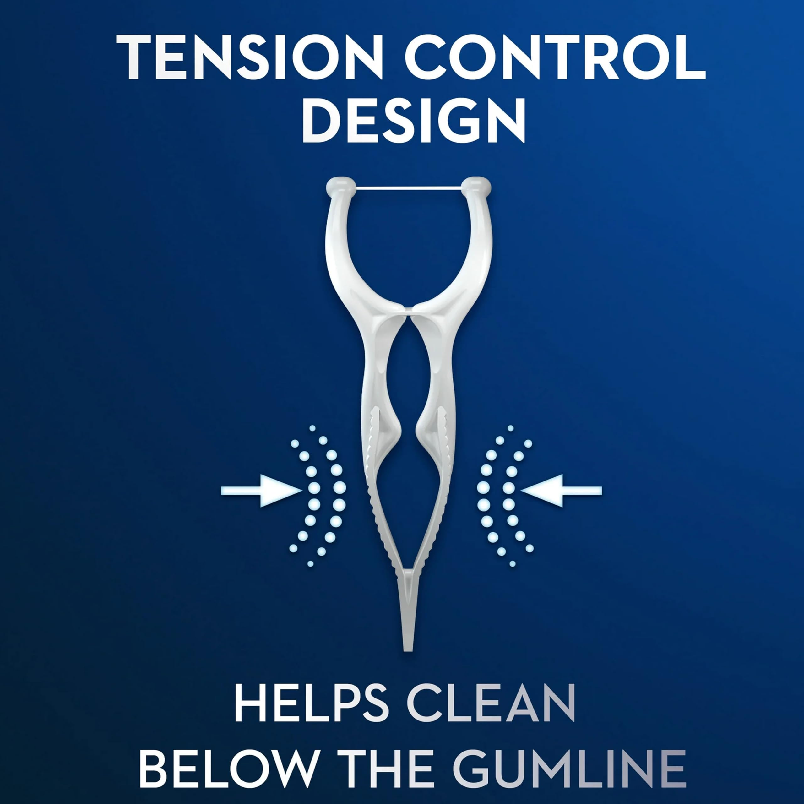 GLIDE Pro-Health Advanced Floss Picks in hand