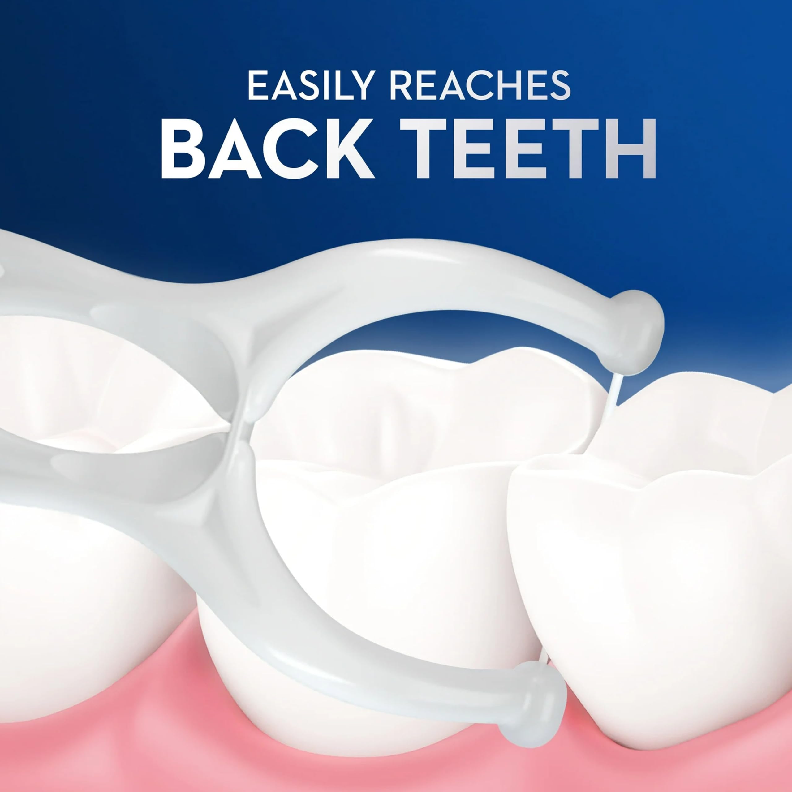 Shred-resistant floss close-up