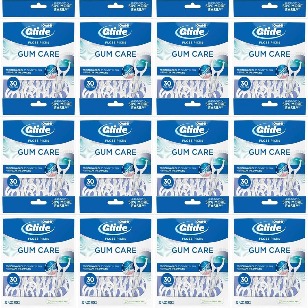 GLIDE floss picks product detail – side view