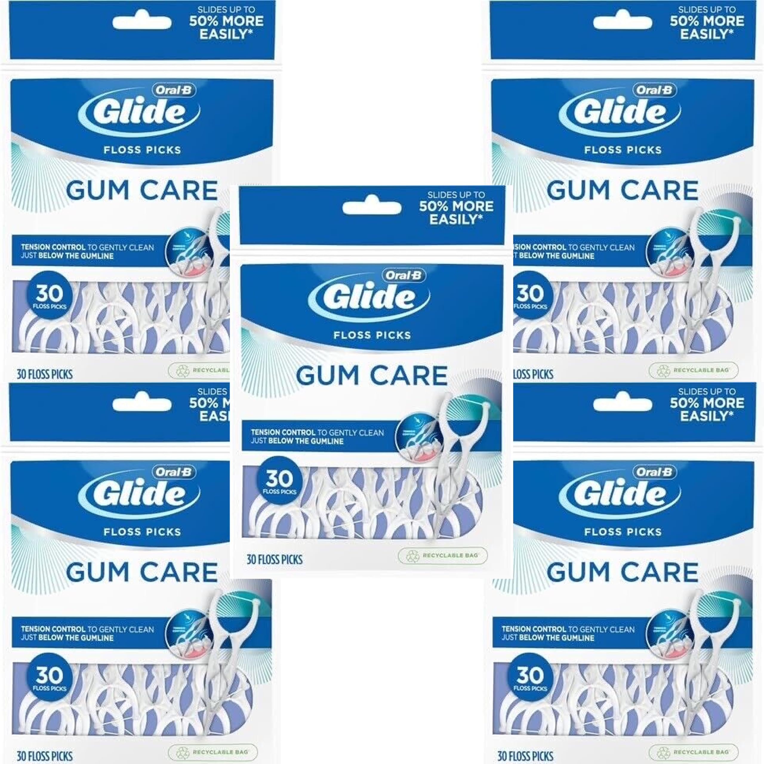 GLIDE Pro-Health Advanced Floss Picks – back teeth reach
