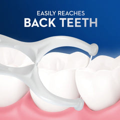 Shred-resistant floss on Glide floss pick
