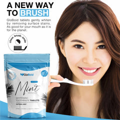 Travel-friendly plastic-free toothpaste tablet bottle