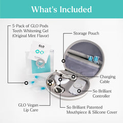 Close-up of whitening gel and LED activation