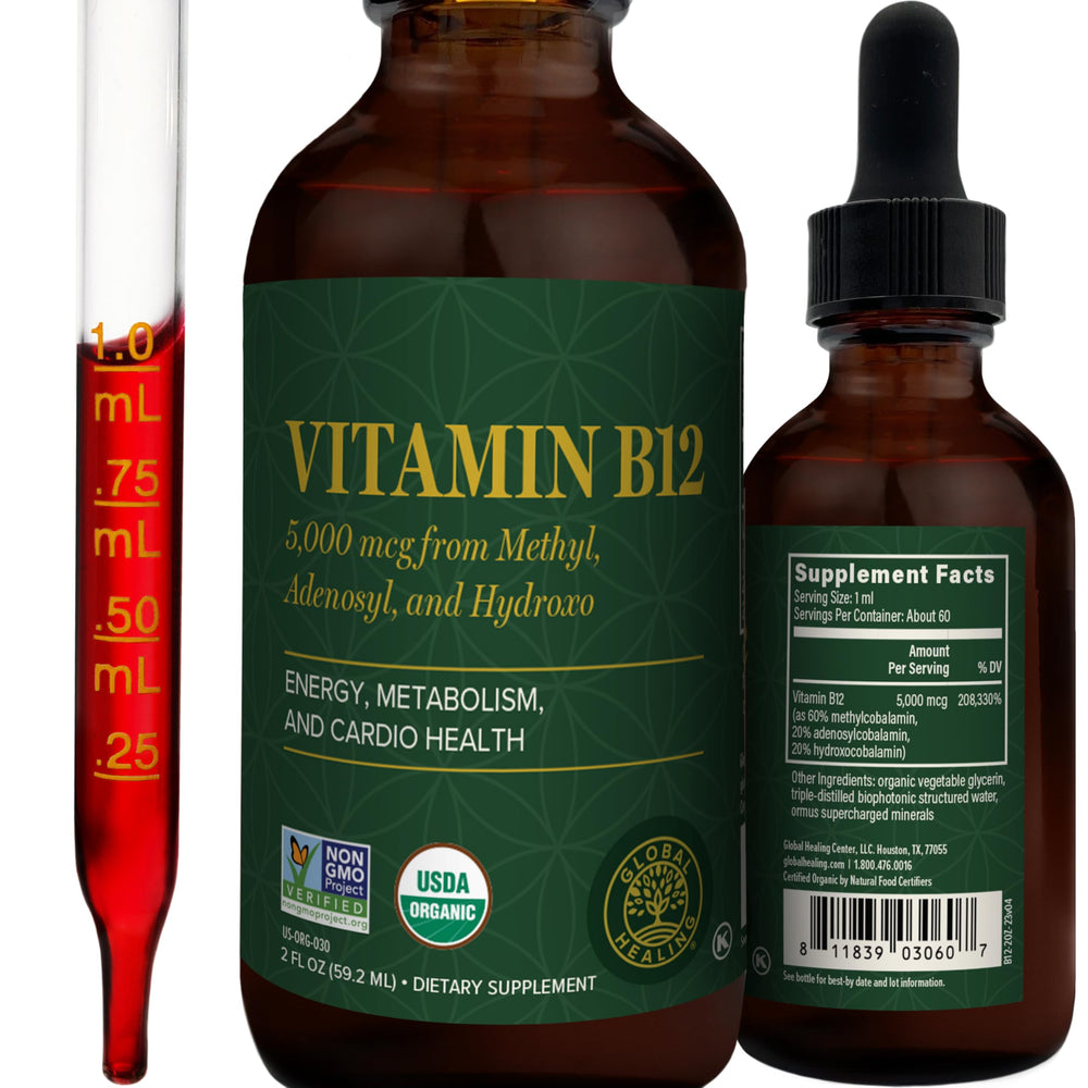 Global Healing B12 bottle front view