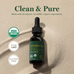 Organic vegan B12 sublingual ingredients visual