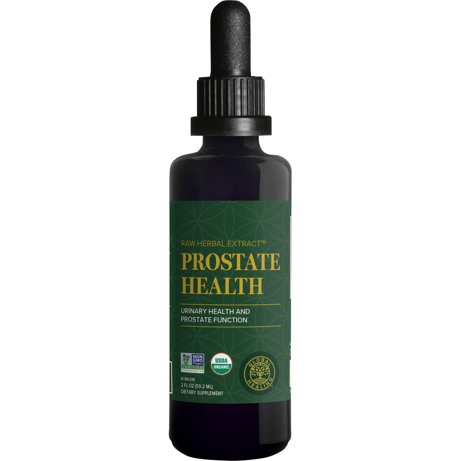 Global Healing Organic Prostate Health bottle front view