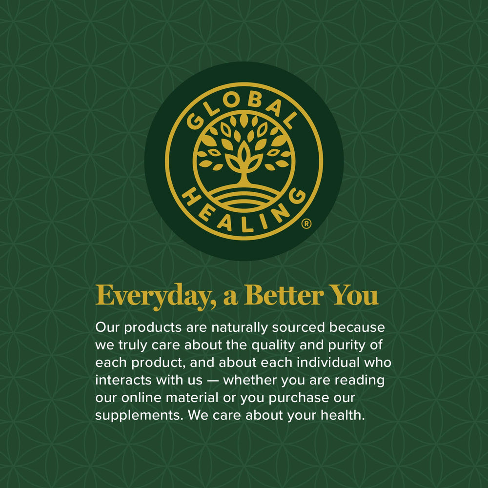 Global Healing probiotic bottle product packaging