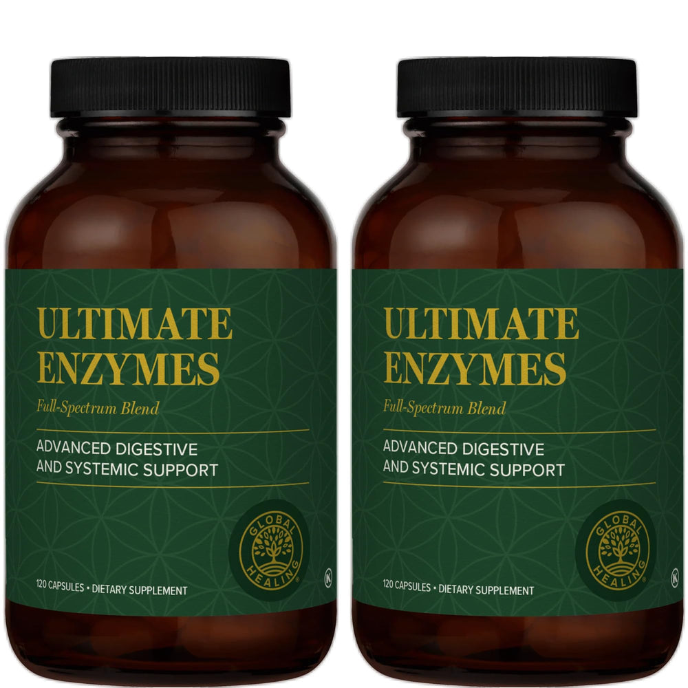 Global Healing Ultimate Enzymes bottle and packaging