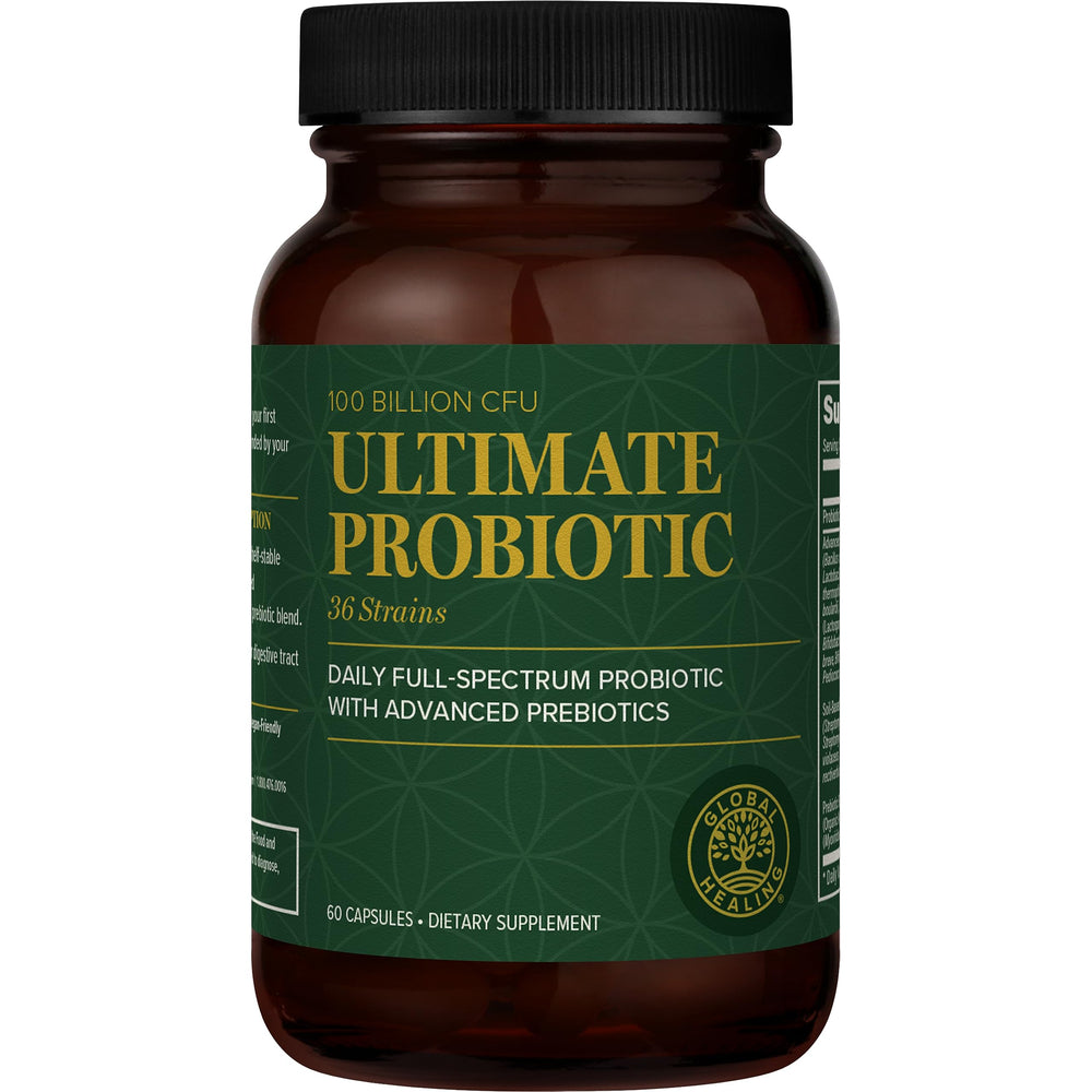 Global Healing Ultimate Probiotic Blend bottle with 60 capsules (hero image)