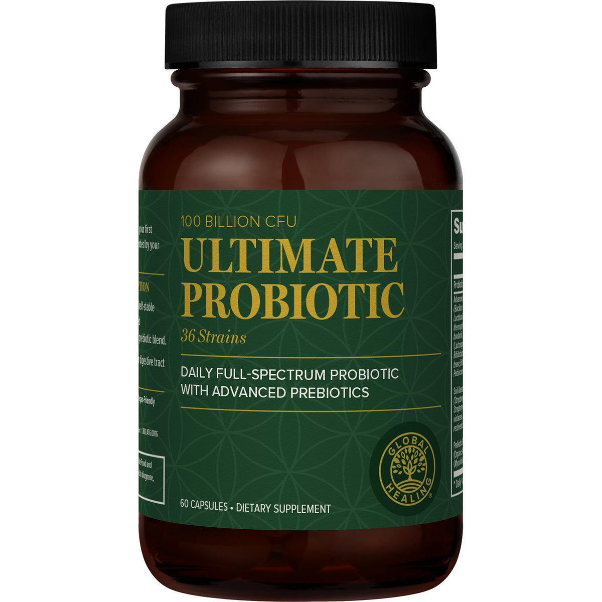 Global Healing Ultimate Probiotic Blend bottle with 60 capsules (hero image)