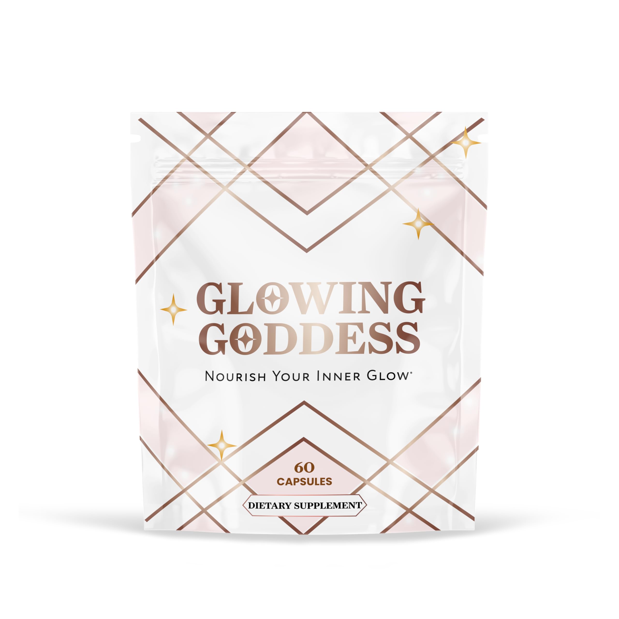 Bottle of Glowing Goddess Beef Organ Superfood capsules