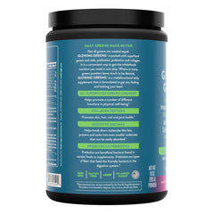 Digestive enzymes blend label on Glowing Greens