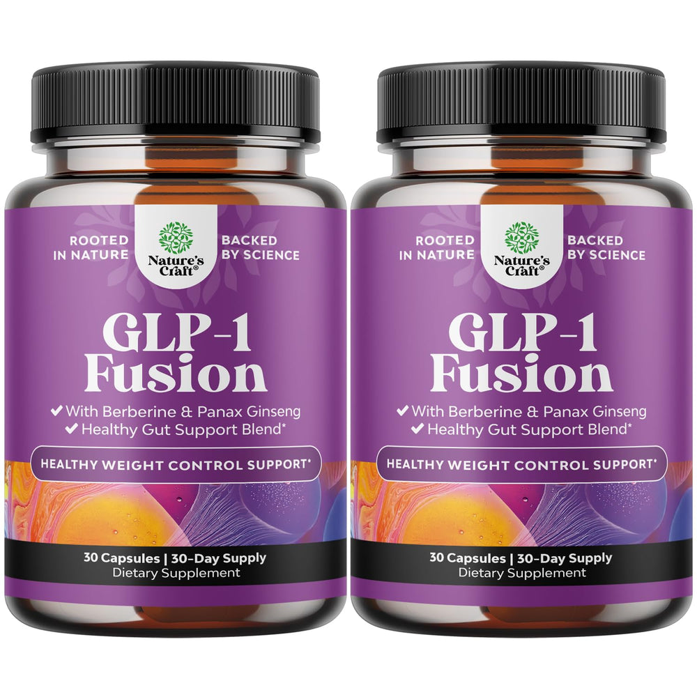 GLP-1 Berberine supplement bottle with label