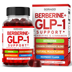 GLP-1 Gummies bottle with Berberine and Ceylon Cinnamon – USA made, 60 count