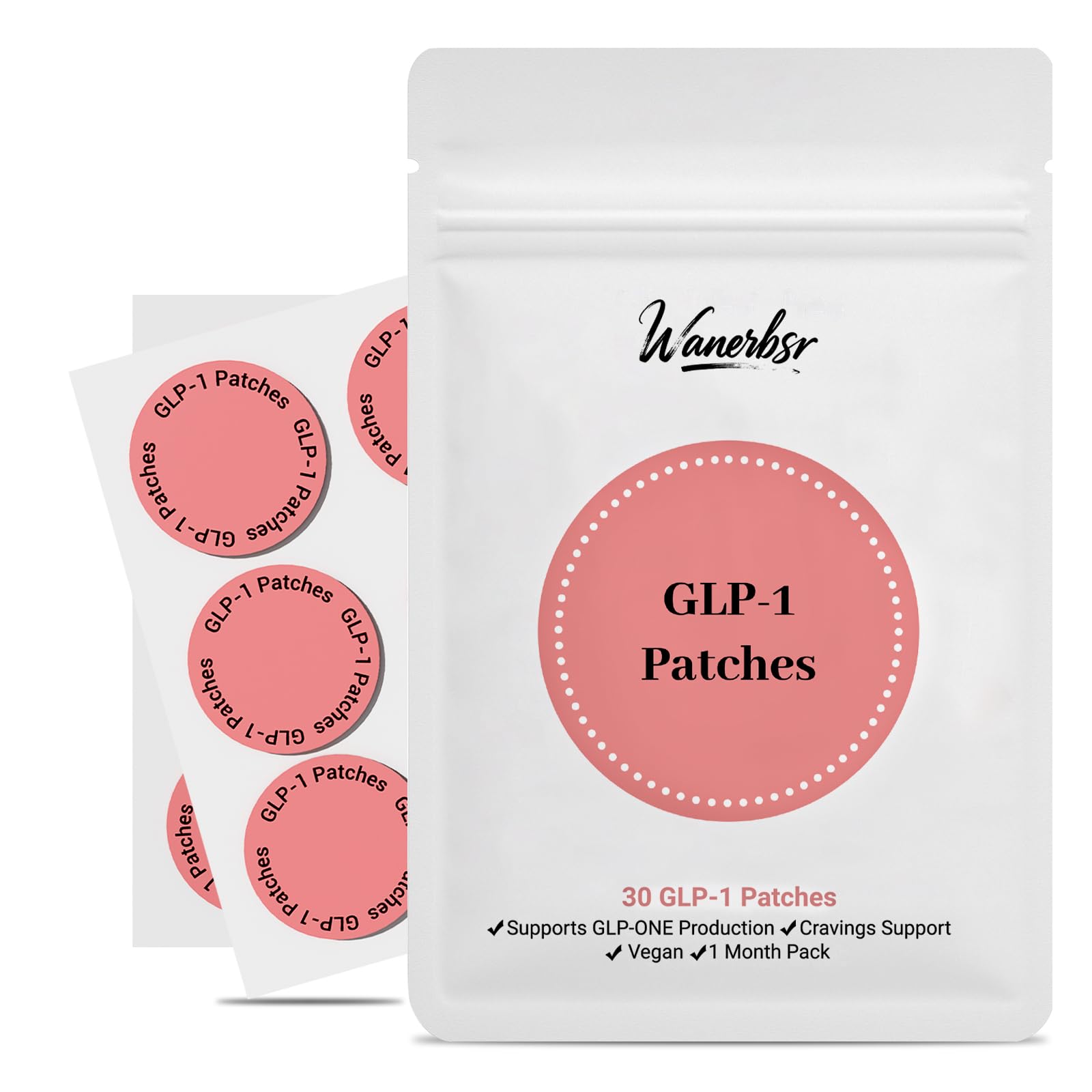 GLP-1 Patches main hero image with patch and packaging