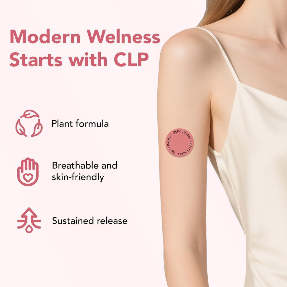 GLP-1 patches applied to clean skin