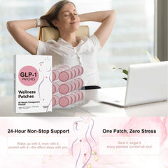 Applying GLP-1 patch to clean dry skin