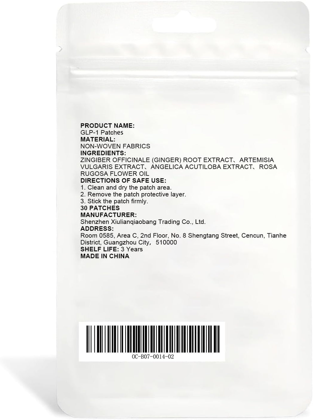 Easy peel-and-apply GLP-1 patch