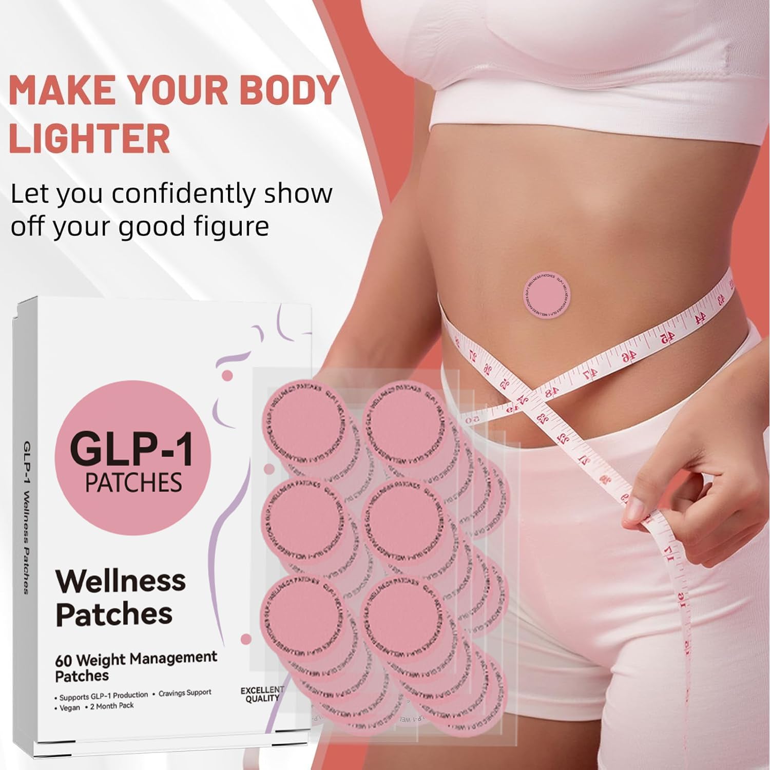 Patch worn on skin during daily activities