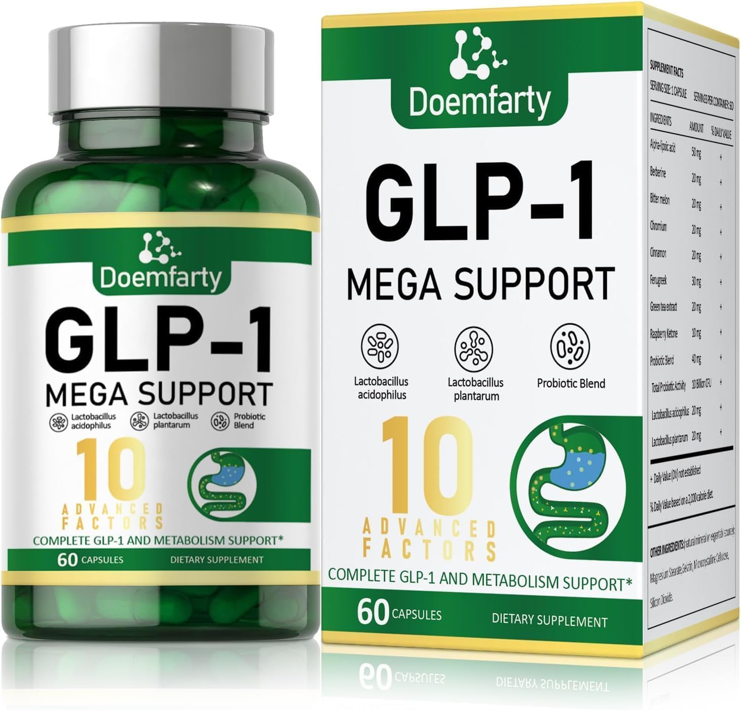 GLP-1 Probiotic bottle front view