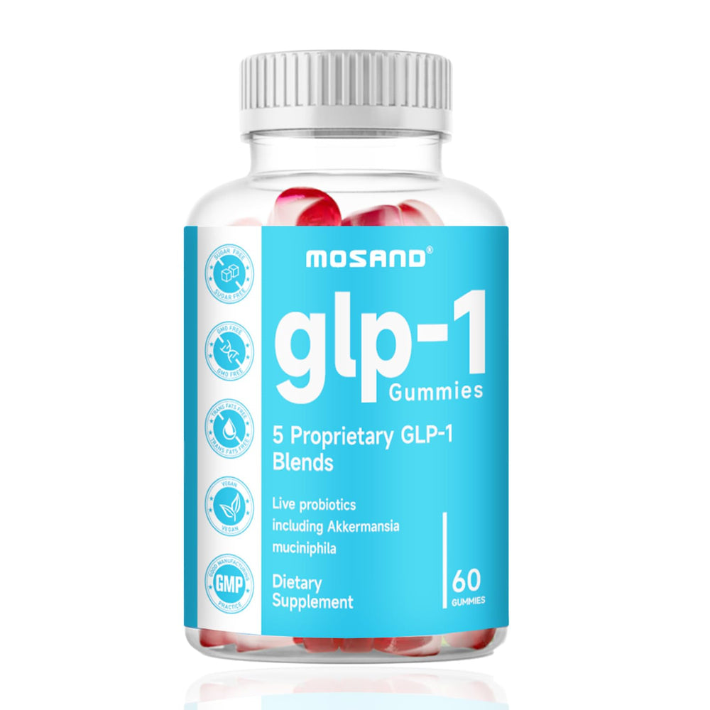 Front view of GLP-1 Probiotic Gummies bottle