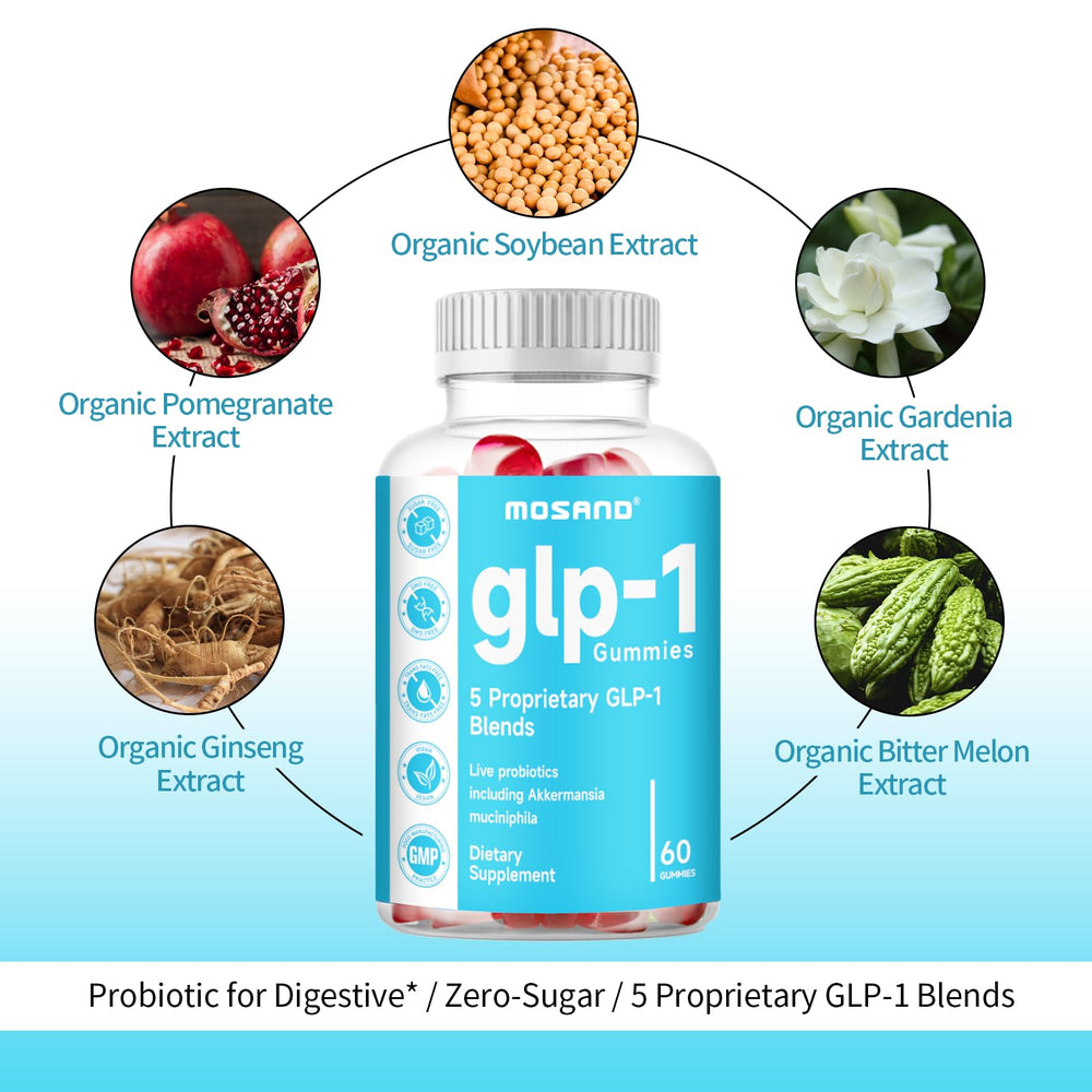 Close-up of strawberry-flavored GLP-1 gummies