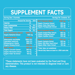 Berberine and probiotic ingredients graphic