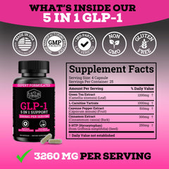 5-in-1 GLP-1 booster ingredients (3260mg) image