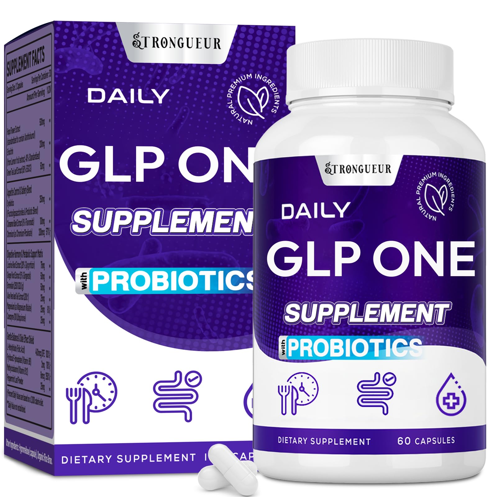 GLP ONE 60 capsules 16-in-1 visual concept 1