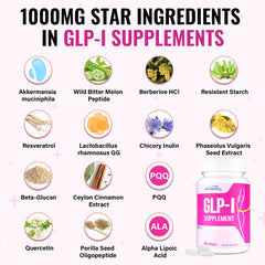 Berberine and natural ingredients in GLP ONE capsules