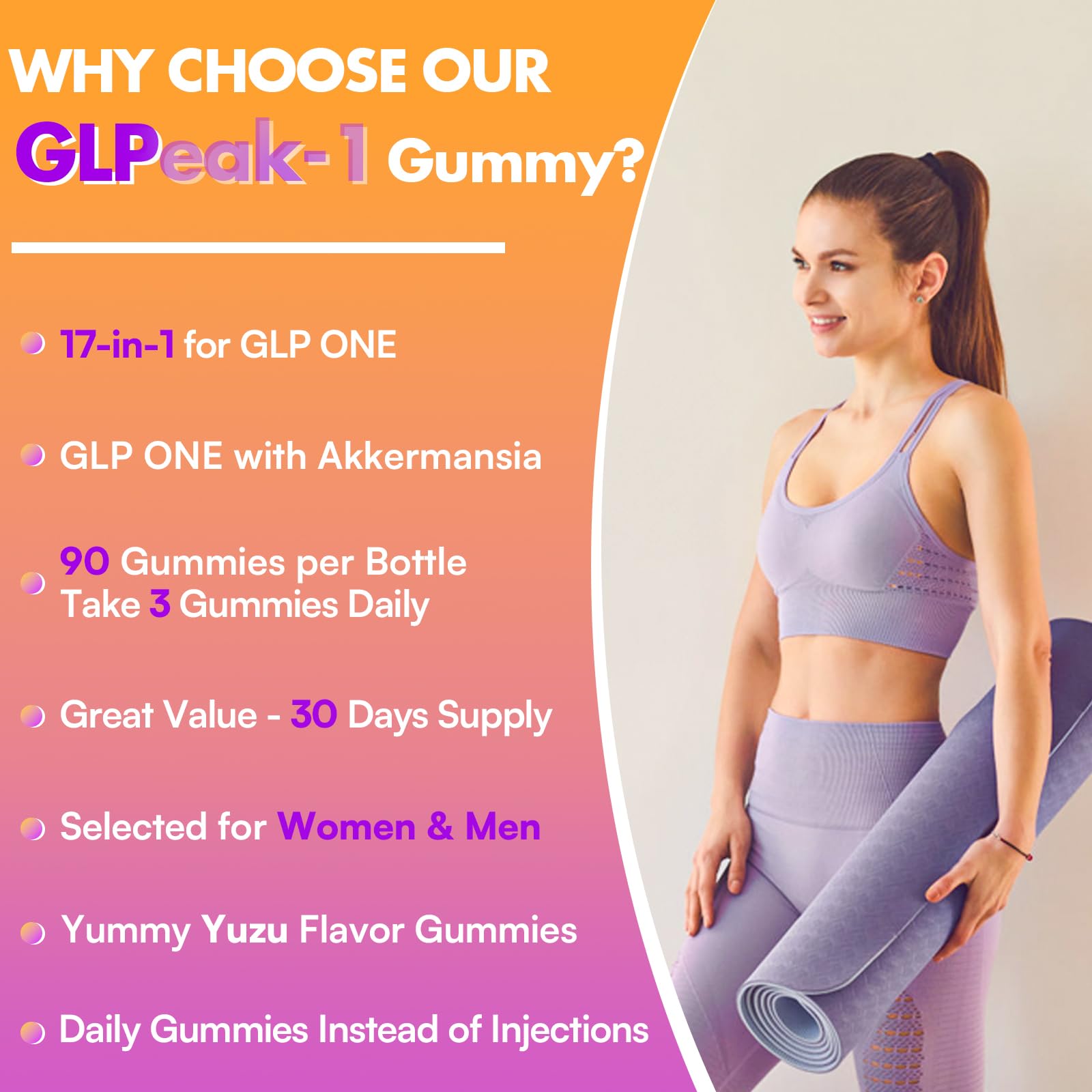 17-in-1 potent natural formula label on GLP ONE packaging