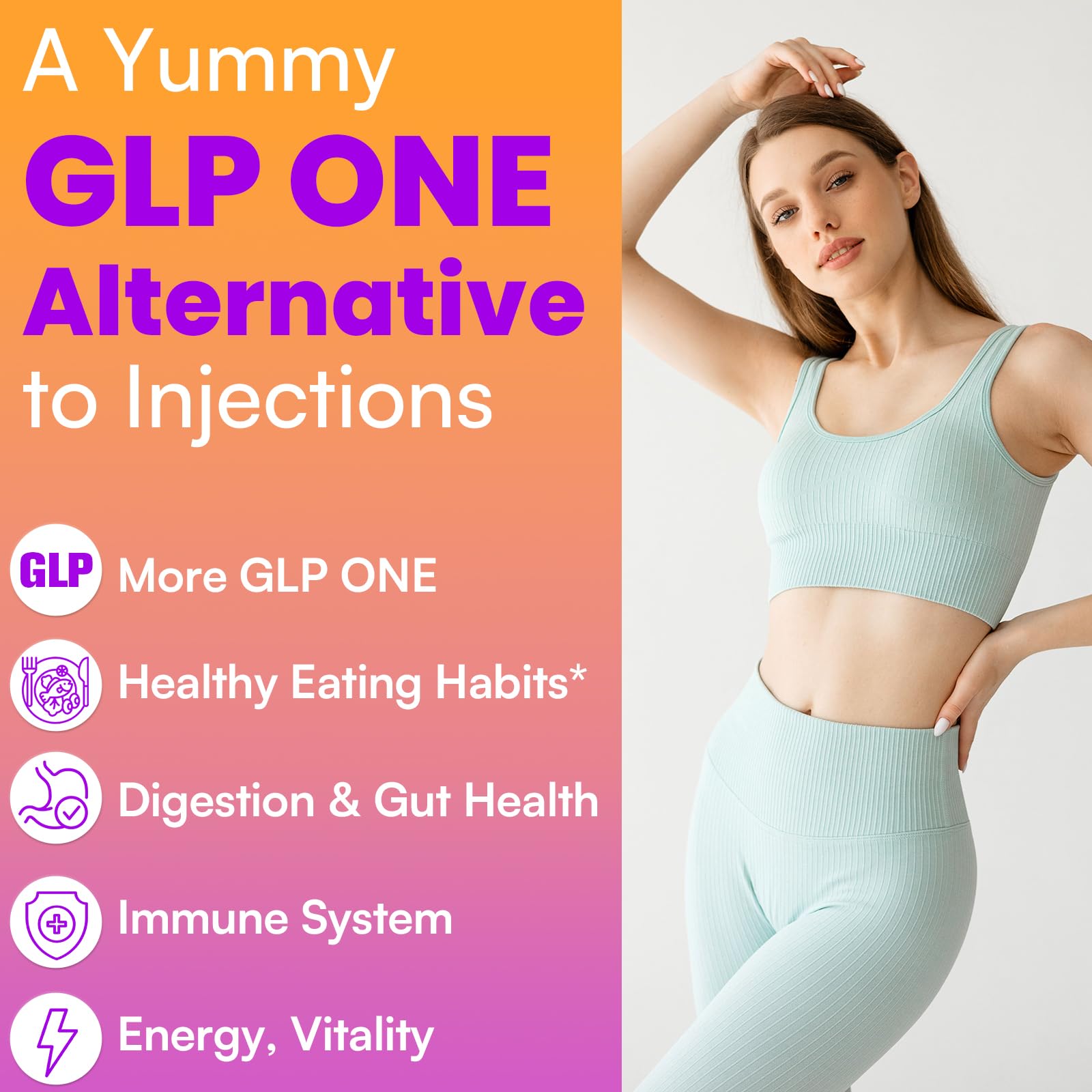 Akkermansia probiotic and 17-in-1 ingredients illustration