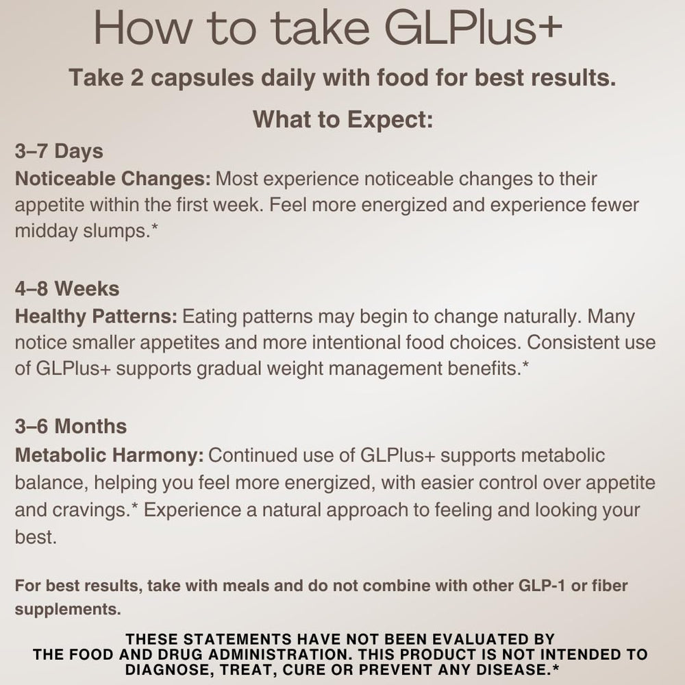 How to take GLP-1 supplement: dosing instructions