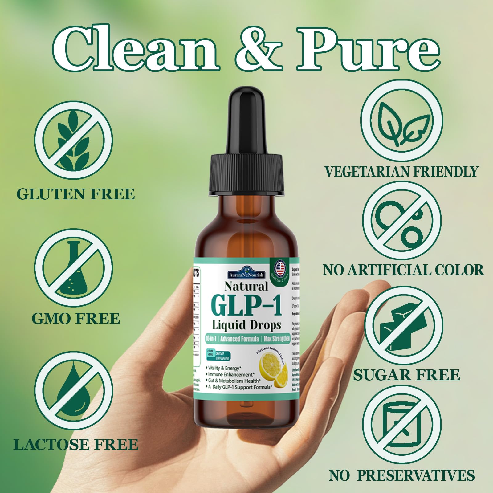 120 ml GLP-1 liquid solution with 60-day supply