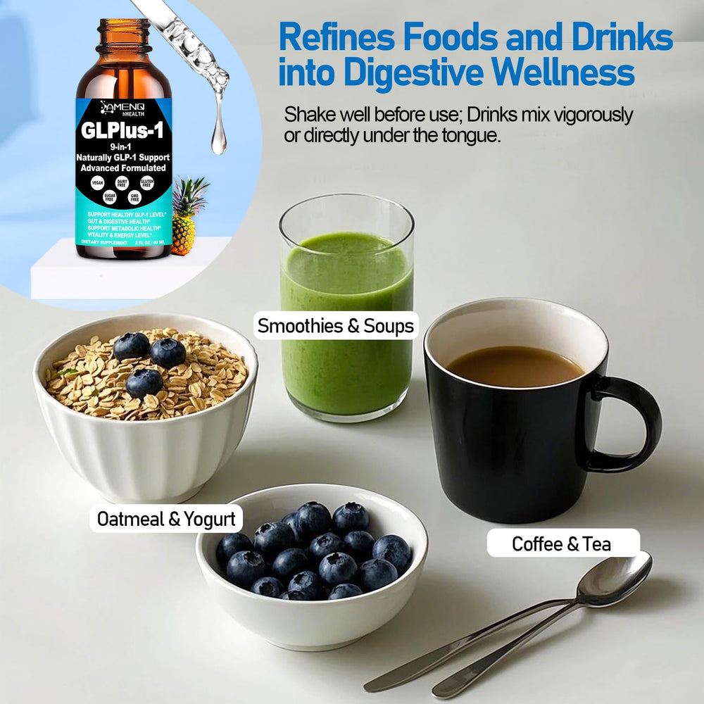 Illustration of gut health and GLP-1 support