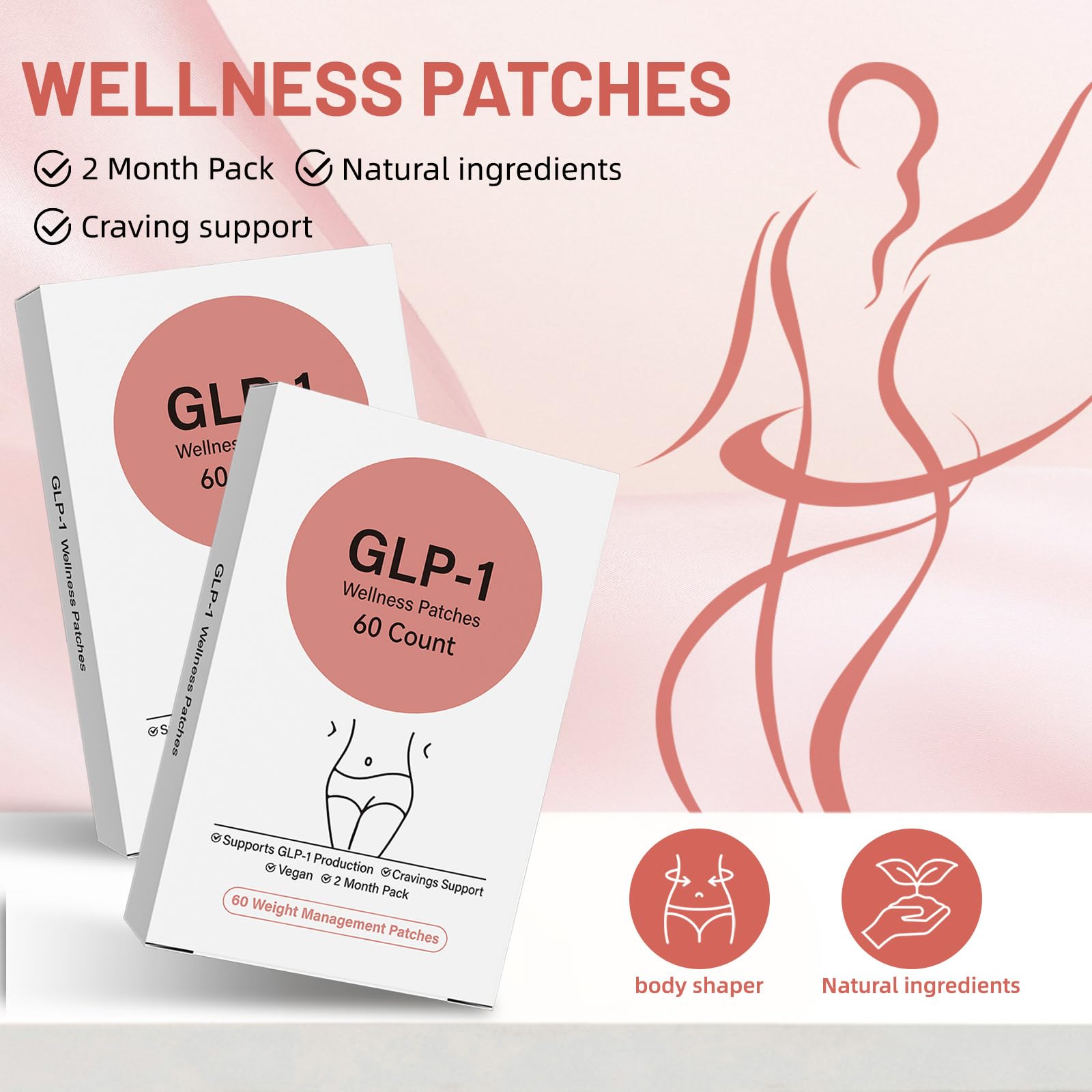Natural ingredients label for GLP-1 patch
